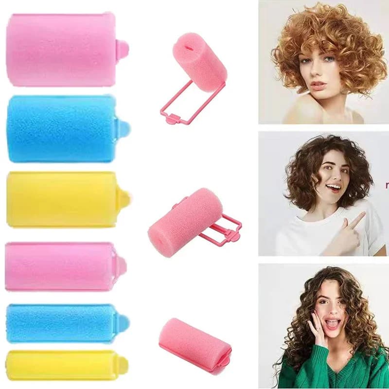 6-14pcs Soft Sponge Foam Cushion Hair Rollers