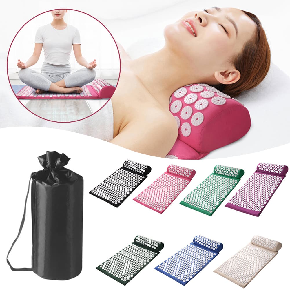 Acupressure Pillow With Storage Bag For Neck
