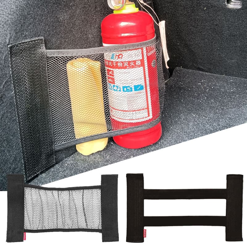 Car Back Rear Trunk Elastic Mesh Fixed