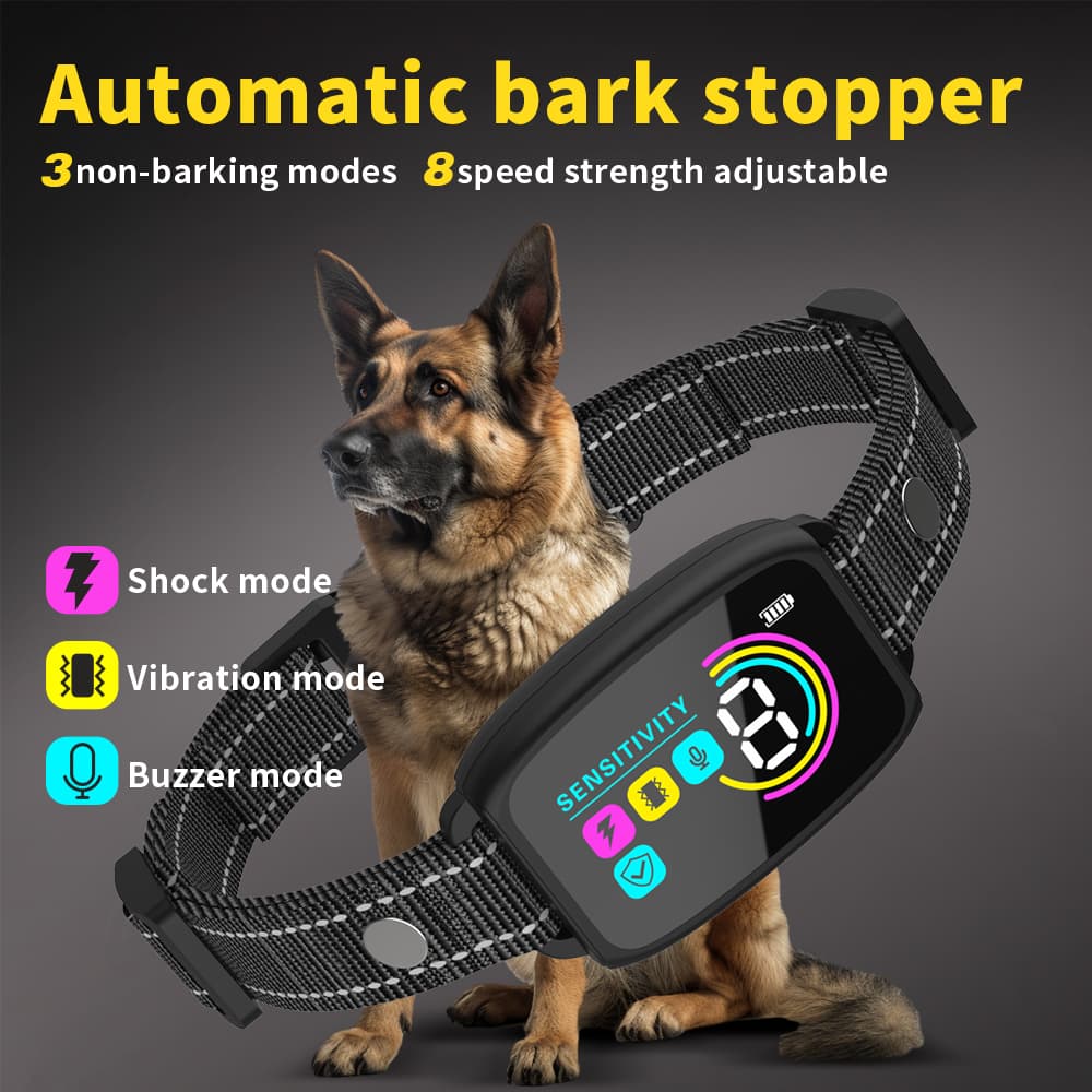 Dog Training Collar Automatic Anti Bark Dog Collar Type-C Rechargeable Dog Trainer Electri