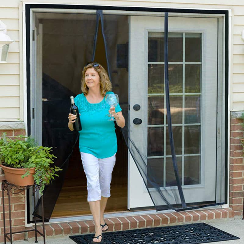 DTGJ Magnetic Door Screen Mosquito Net Custom Size Summer Anti insect Mesh Automatic Closi