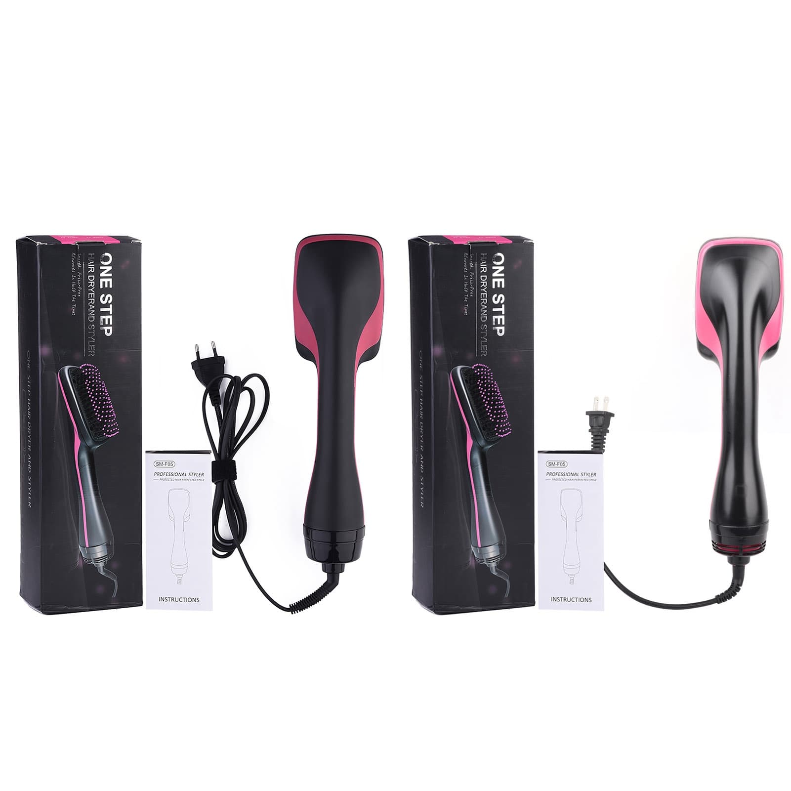 Hair Brush 2 in 1 Multifunctional Anion Hair Dryer Brush Comb Styler Hairdressing Tool Hai