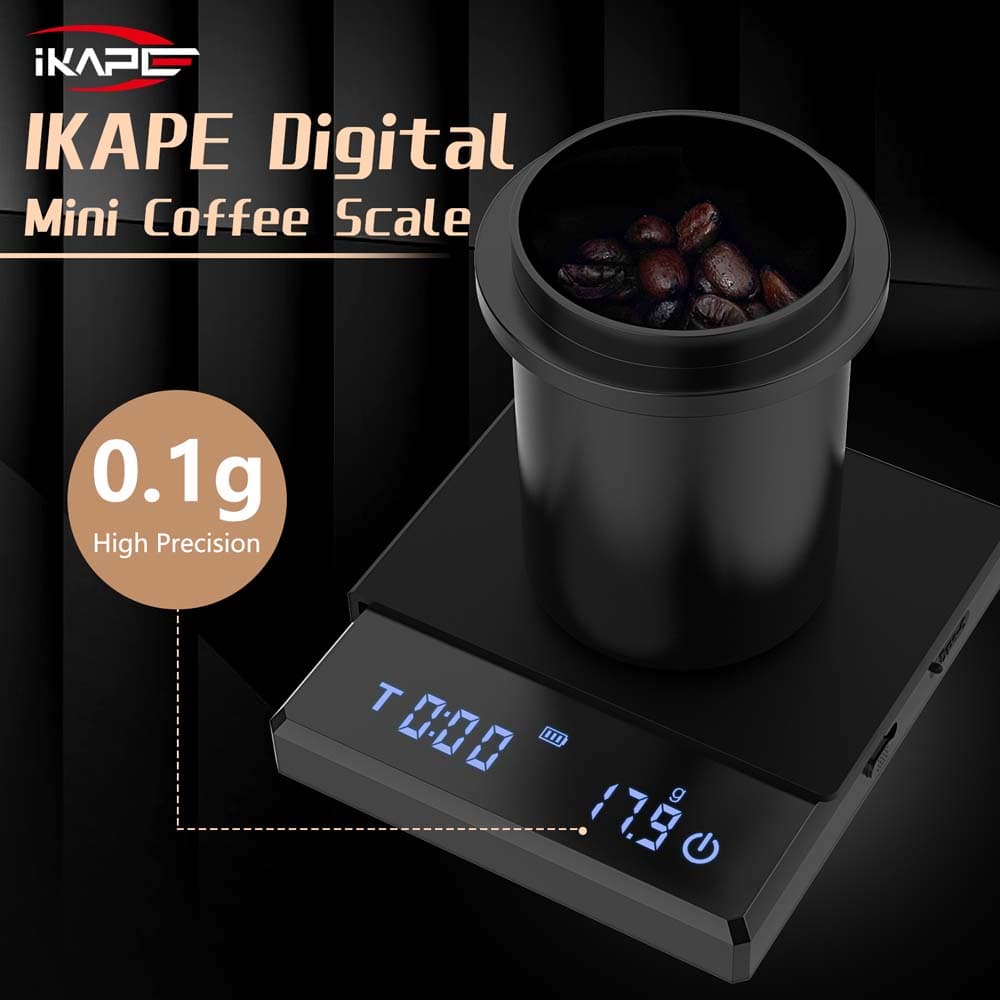 IKAPE Mini Digital Coffee Scale with Timer,