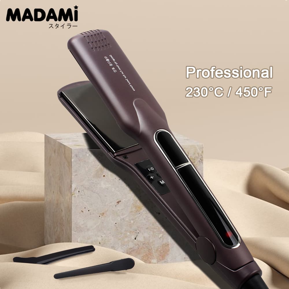 MADAMI Hair Straightener and Curler 230°C Ceramic
