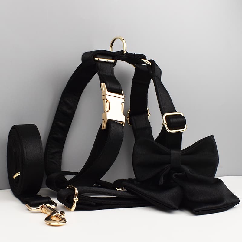 Pet Accessories Customized Designer Logo Luxury Silky