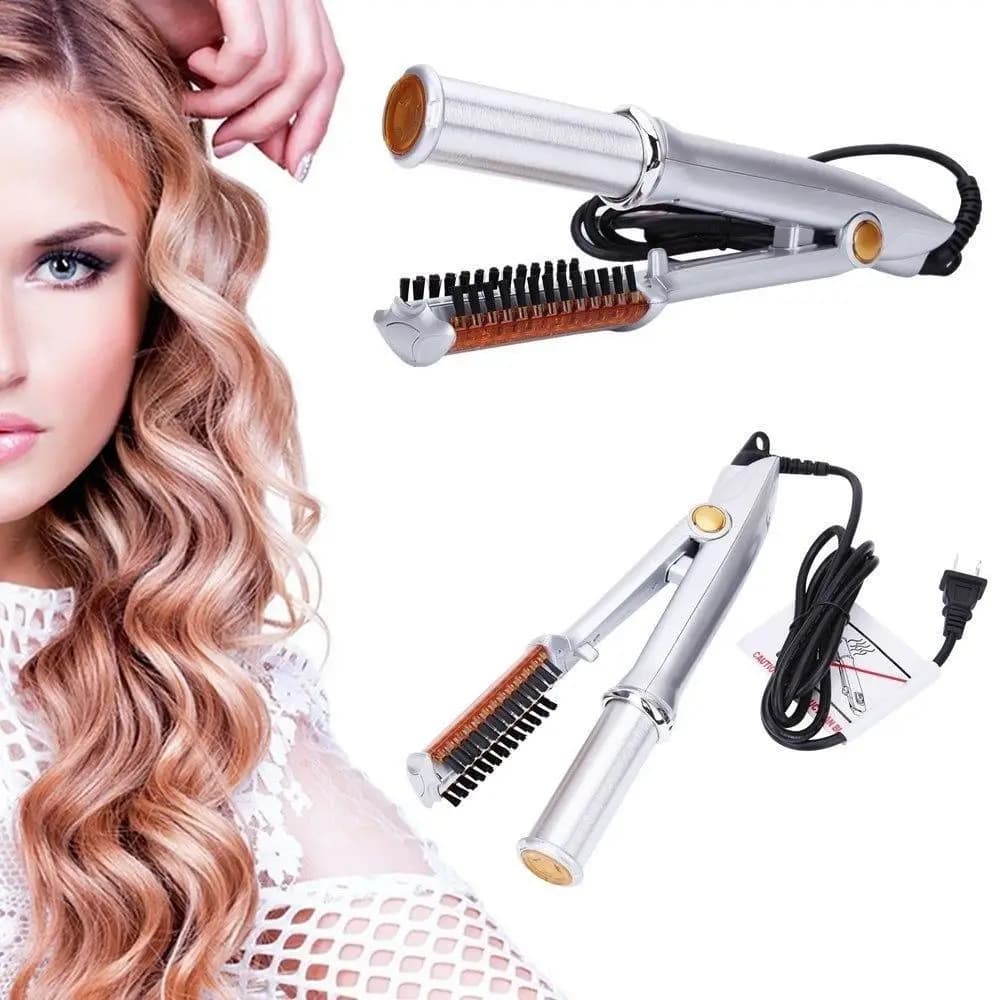 Professional Hairs Curler Straighter Rotating Hair Brush