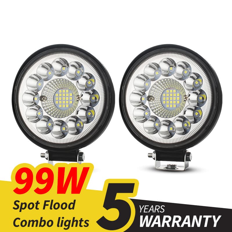 Truck Led Light Round 12v 24v For