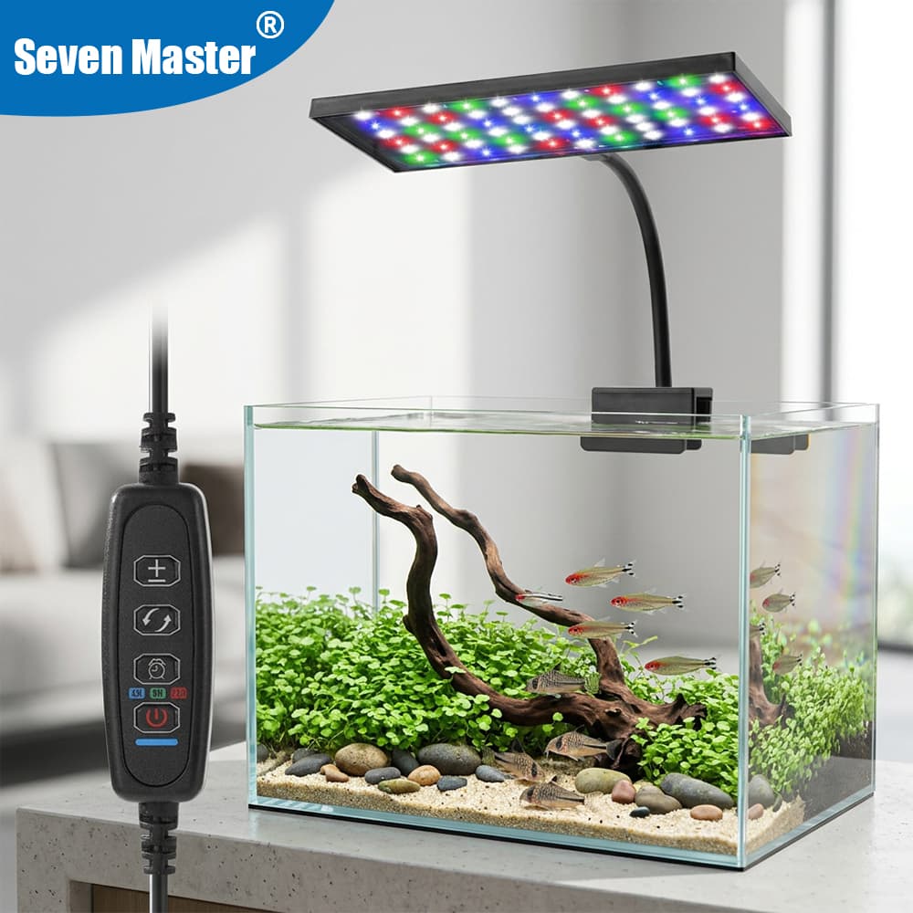 USB Aquarium LED Light Full Spectrum Aquatic Plant Grow Lamp Clip on Fish Tank Adjustable 