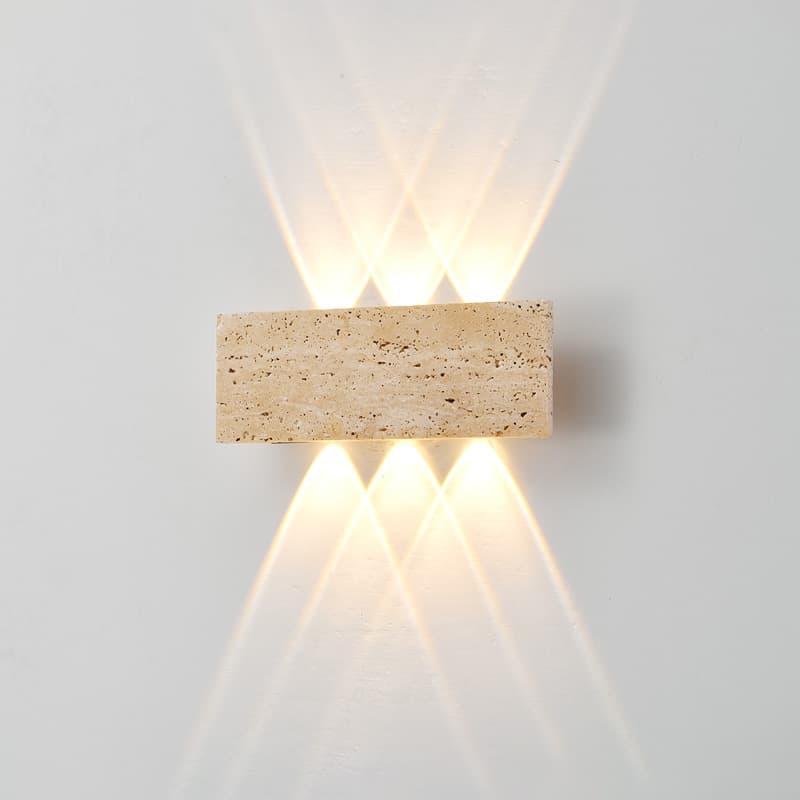 Wabi-sabi LED Wall Lamp Garden Light Stone